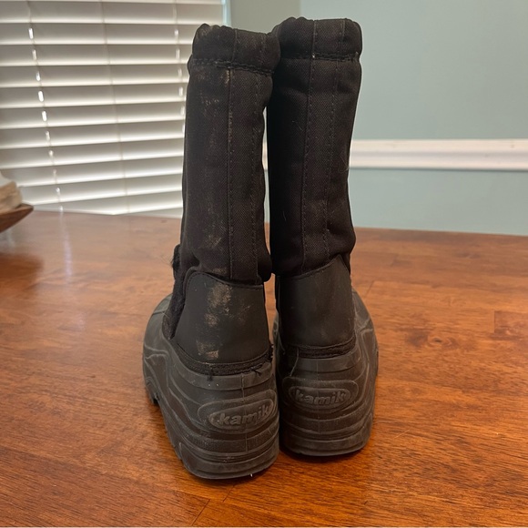 Kamik kids rocket waterproof Black Insulated Snow Boots size 3 - Picture 7 of 10